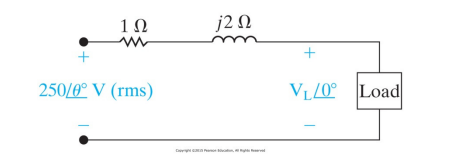 In the following circuit, the load absorbs 2 5 0