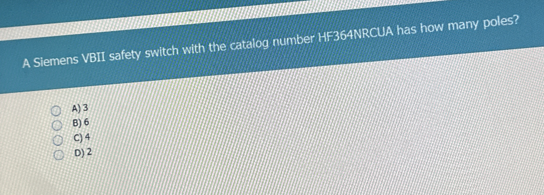 A Siemens VBII safety switch with the catalog