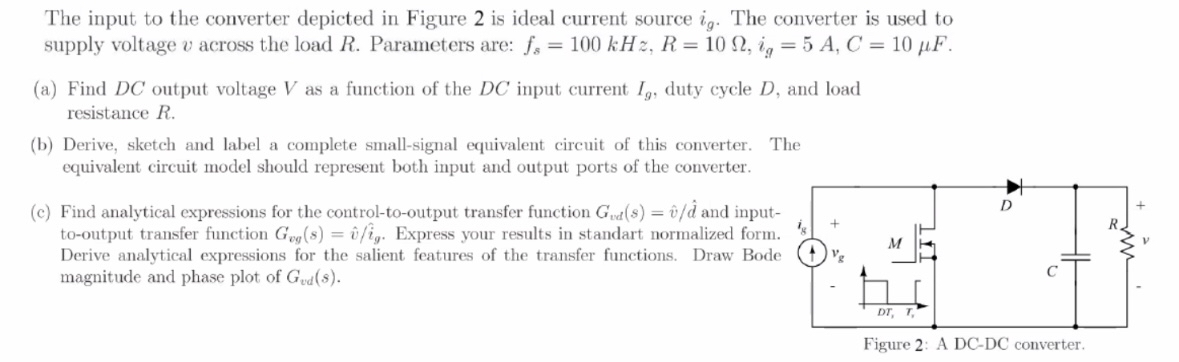 The input to the converter depicted in Figure 2
