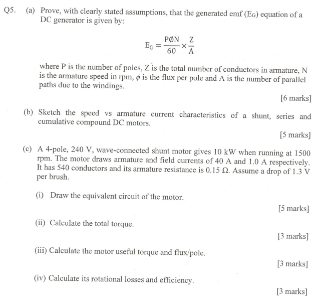 Q 5 . ( a ) Prove, with clearly stated