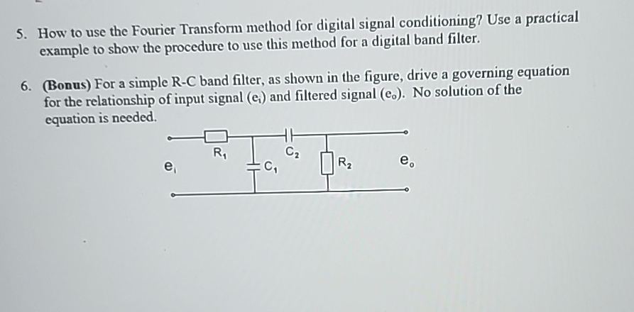 How to use the Fourier Transform method for
