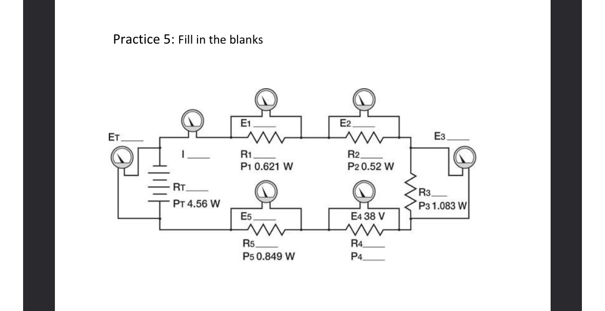 Practice 5 : Fill in the blanks