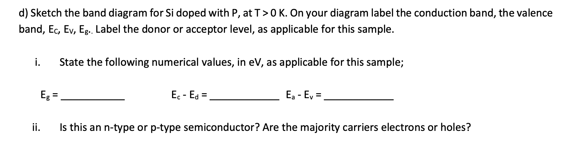 dE _ ( c ) , E _ ( v ) , E _ ( g ) . Label the