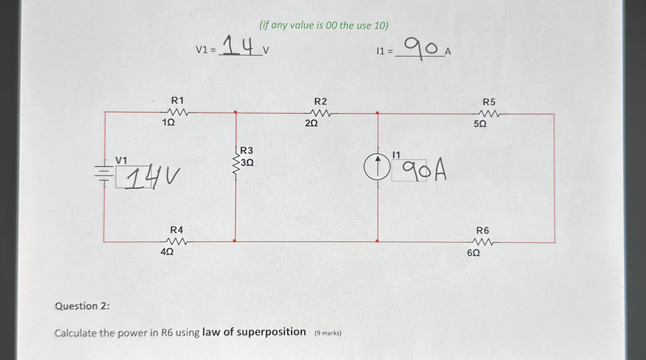 ( if any value is 0 0 the use 1 0 ) v 1 = 1 4 v ,