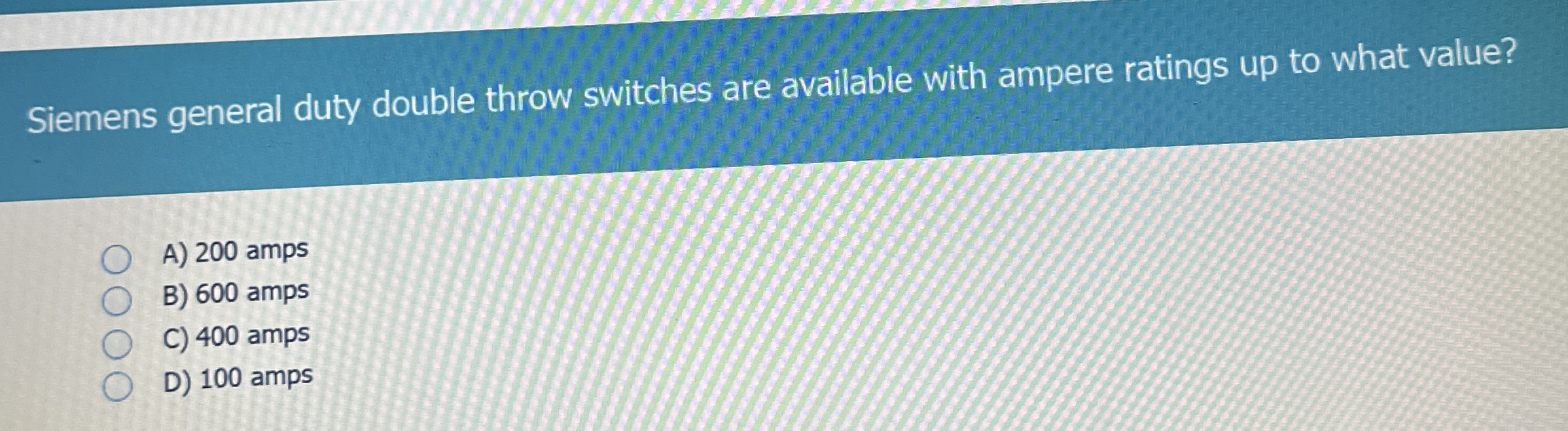 Siemens general duty double throw switches are