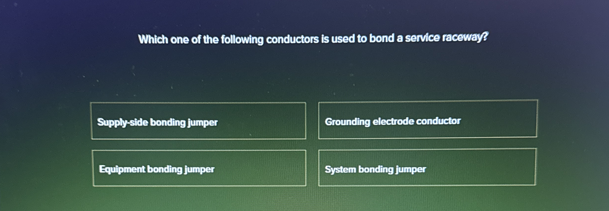 Which one of the following conductors is used to
