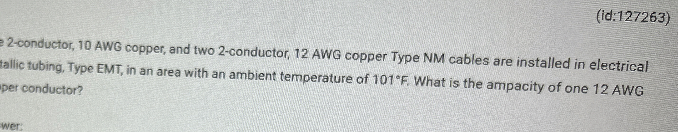 2 - conductor, 1 0 AWG copper, and two 2 -