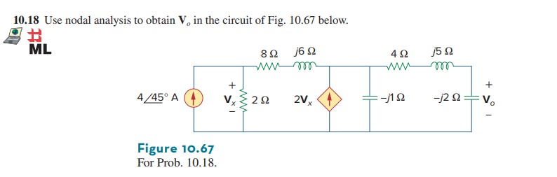 find v 0 using nodal analysis