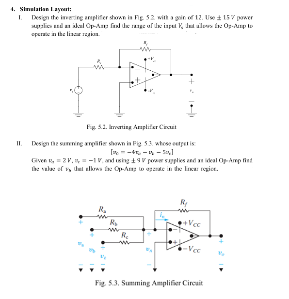 Simulation Layout: I. Design the inverting