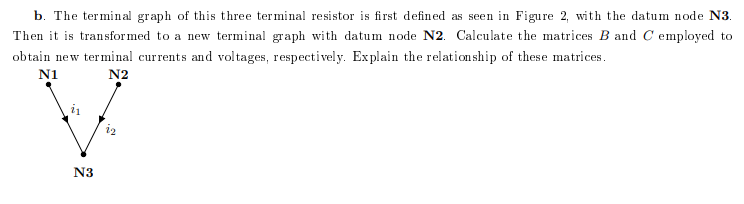 b . The terminal graph of this three terminal