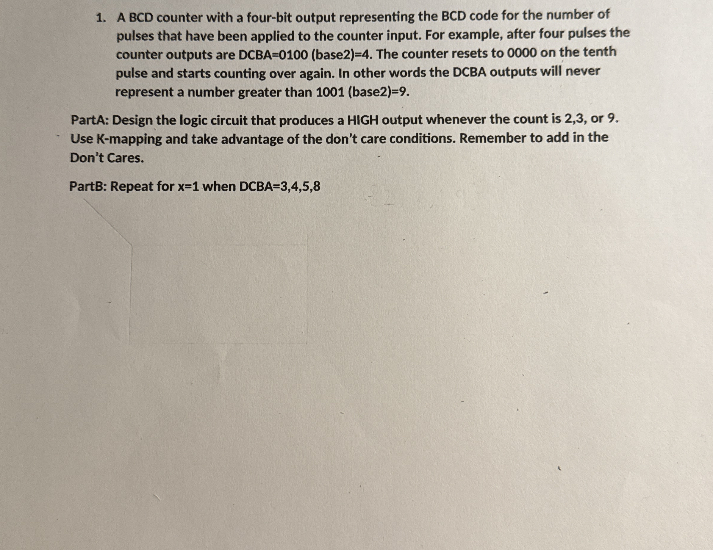 ABCD counter with a four - bit output