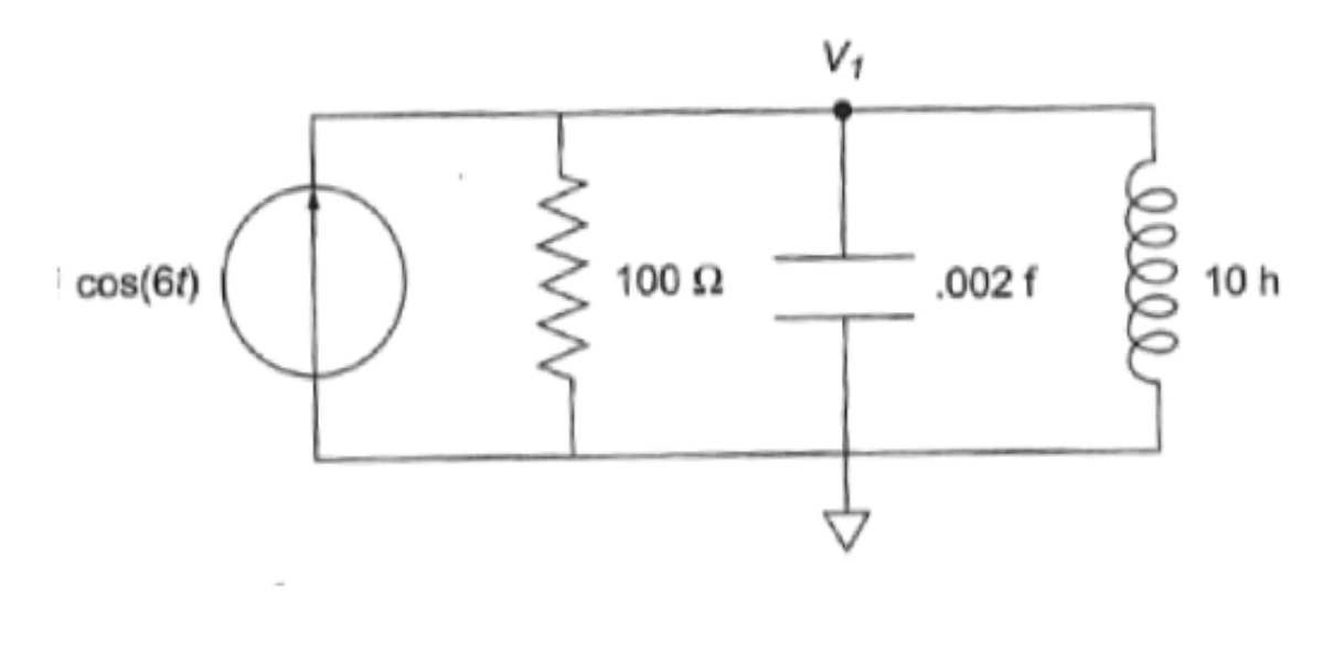 Correction: 6 cos ( 6 t ) Find V 1