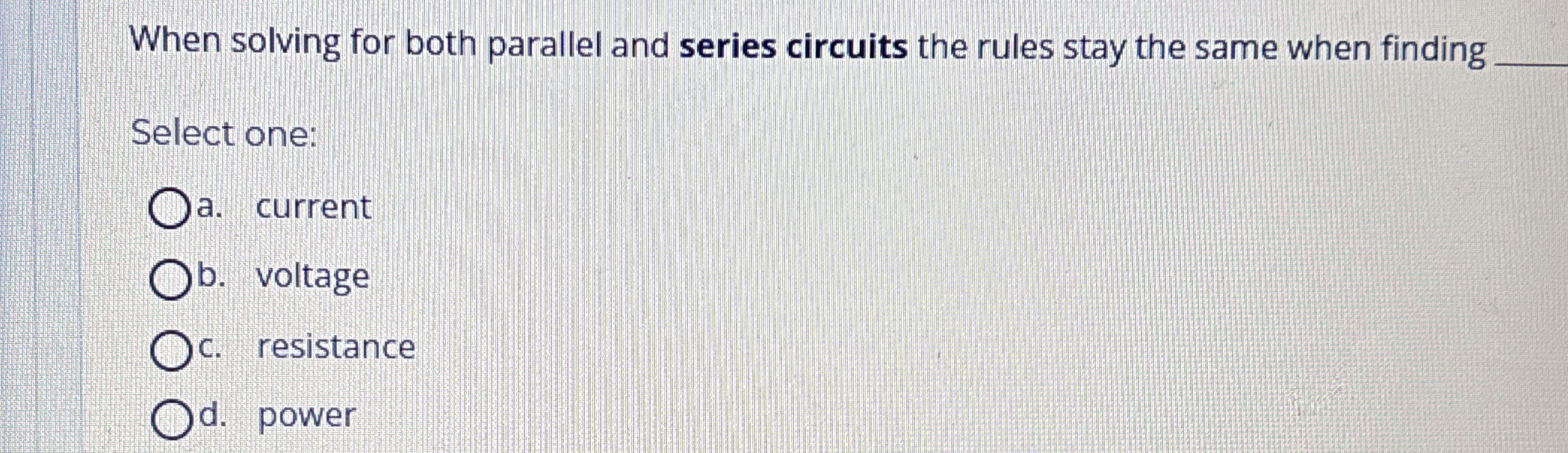 When solving for both parallel and series