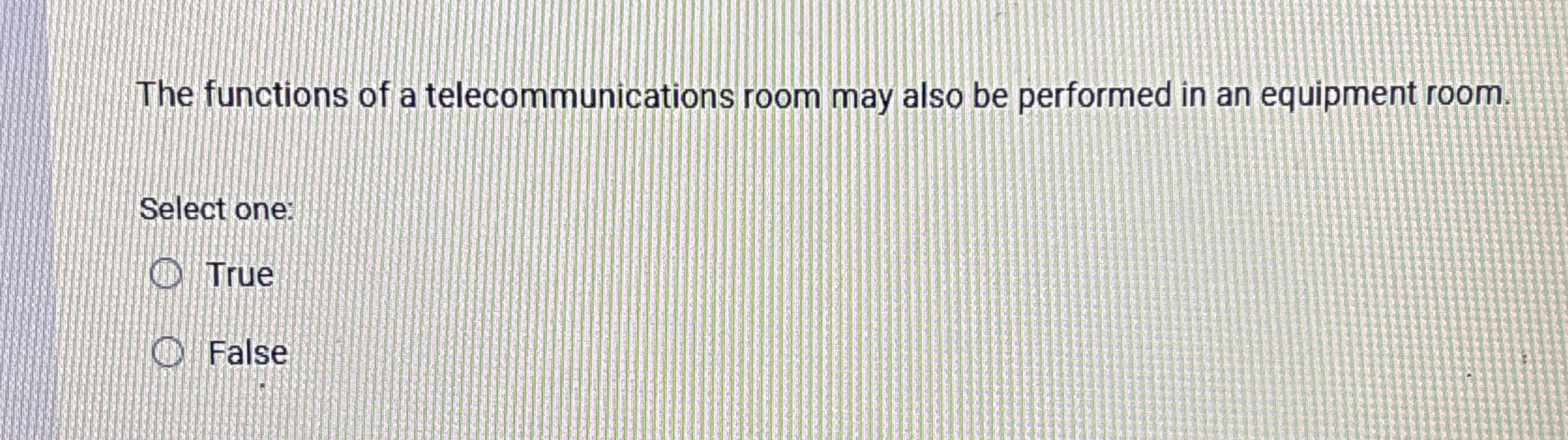 The functions of a telecommunications room may