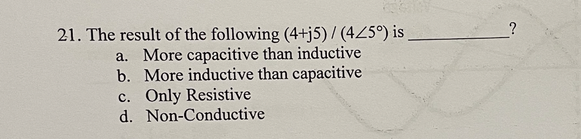 The result of the following 4 + j 5 4 ? 5 is q ,