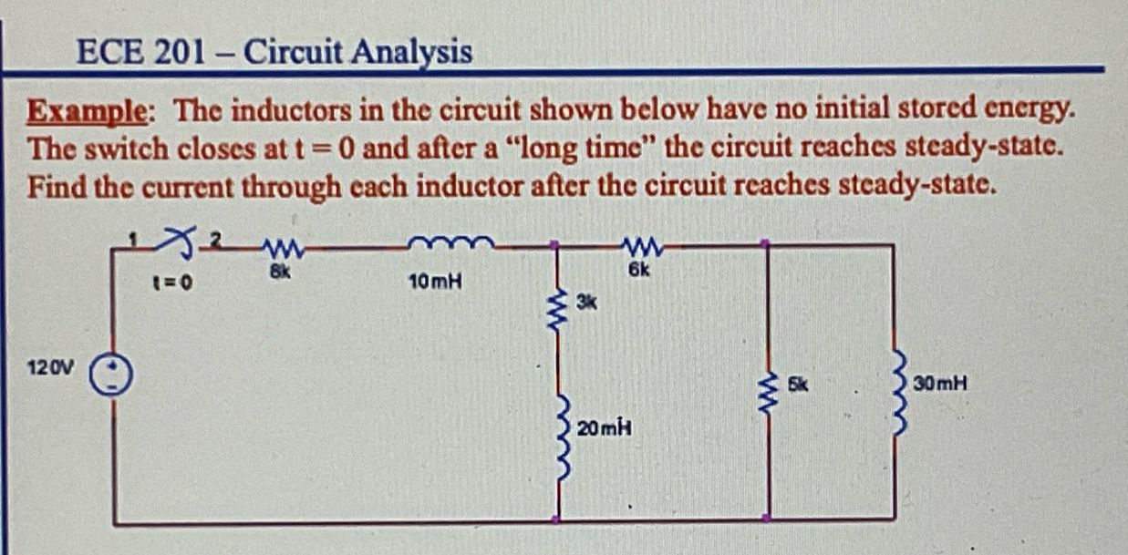 ECE 2 0 1 - Circuit Analysis Example: The