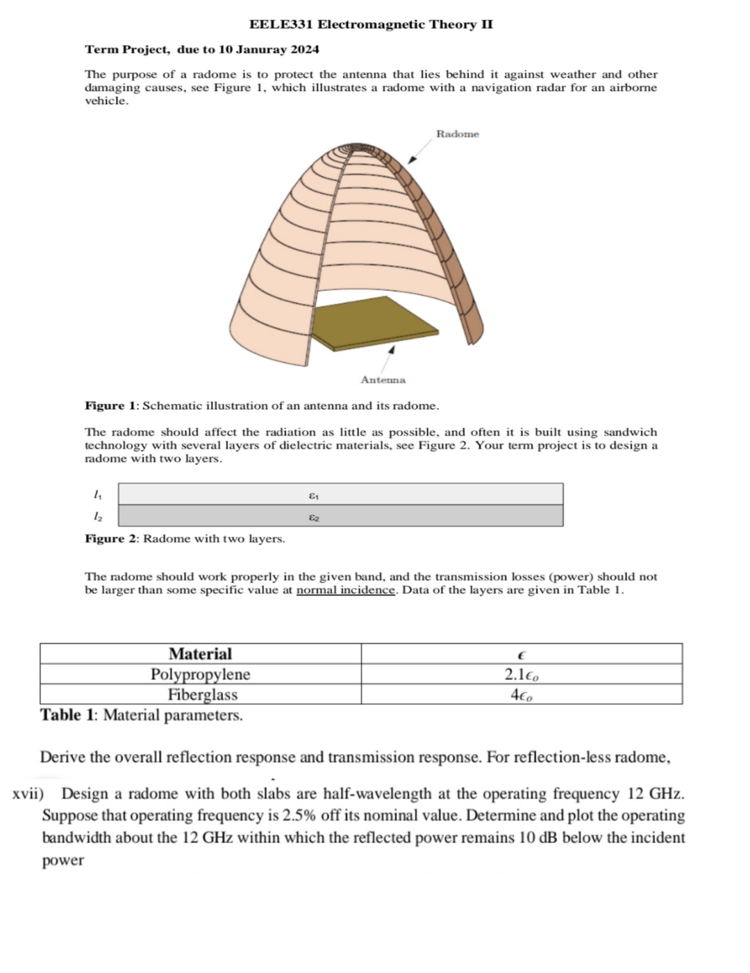 EELE 3 3 1 Electromagnetic Theory II Term