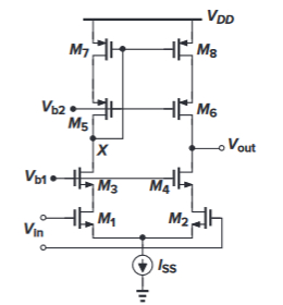 In the op amp in the figure, ( W / L ) 1 8 = 1 0