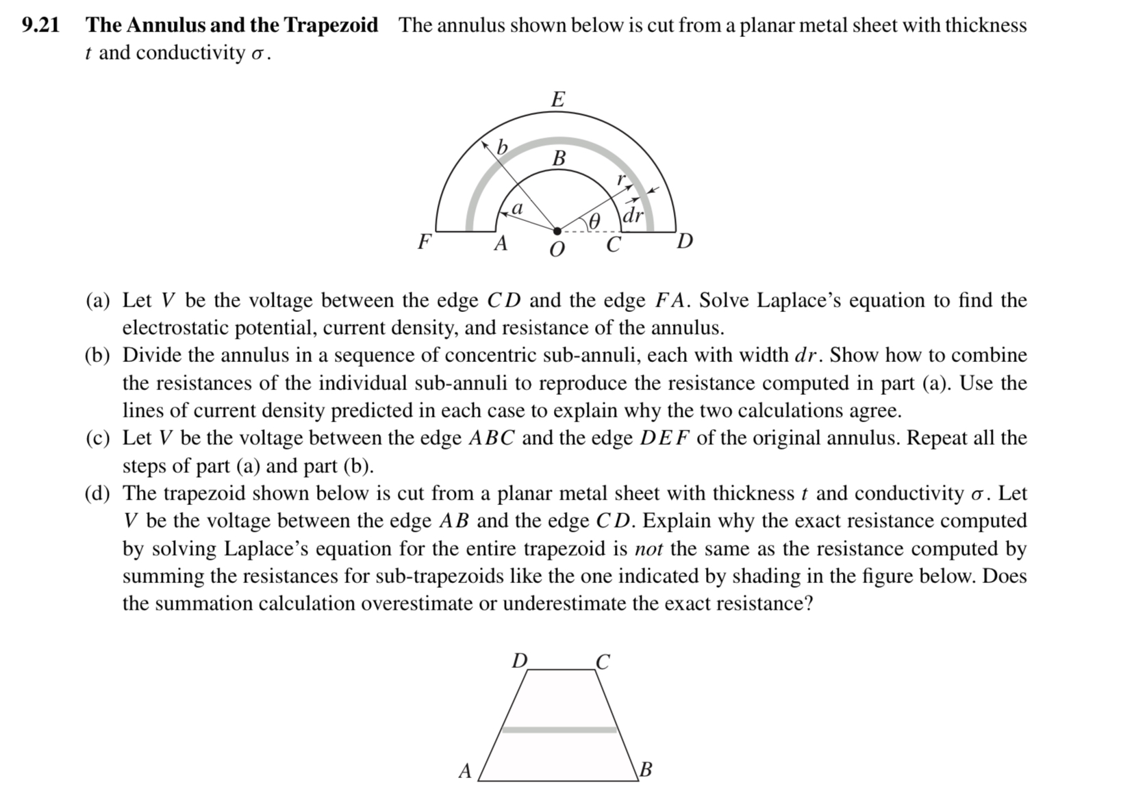 9 . 2 1 The Annulus and the Trapezoid The annulus