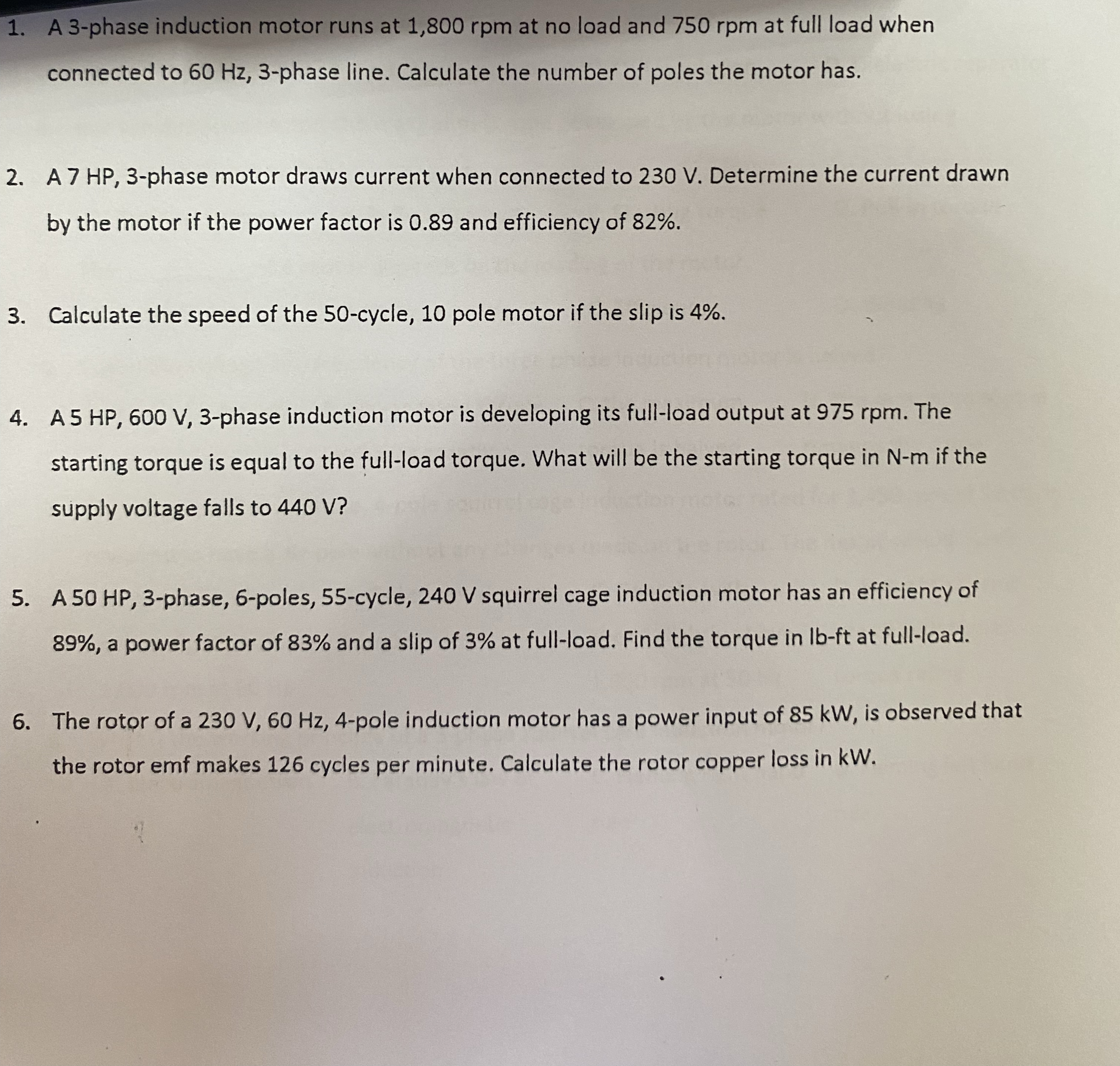 A 3 - phase induction motor runs at 1 , 8 0 0 r p