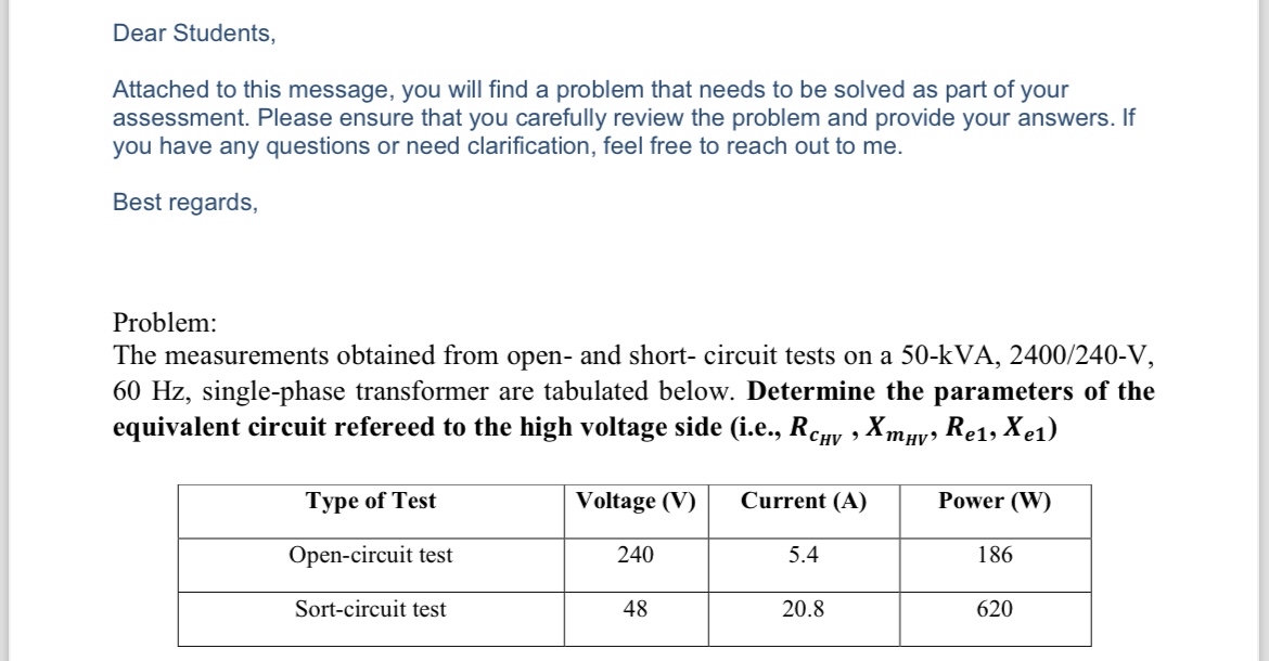 Dear Students, Attached to this message, you will