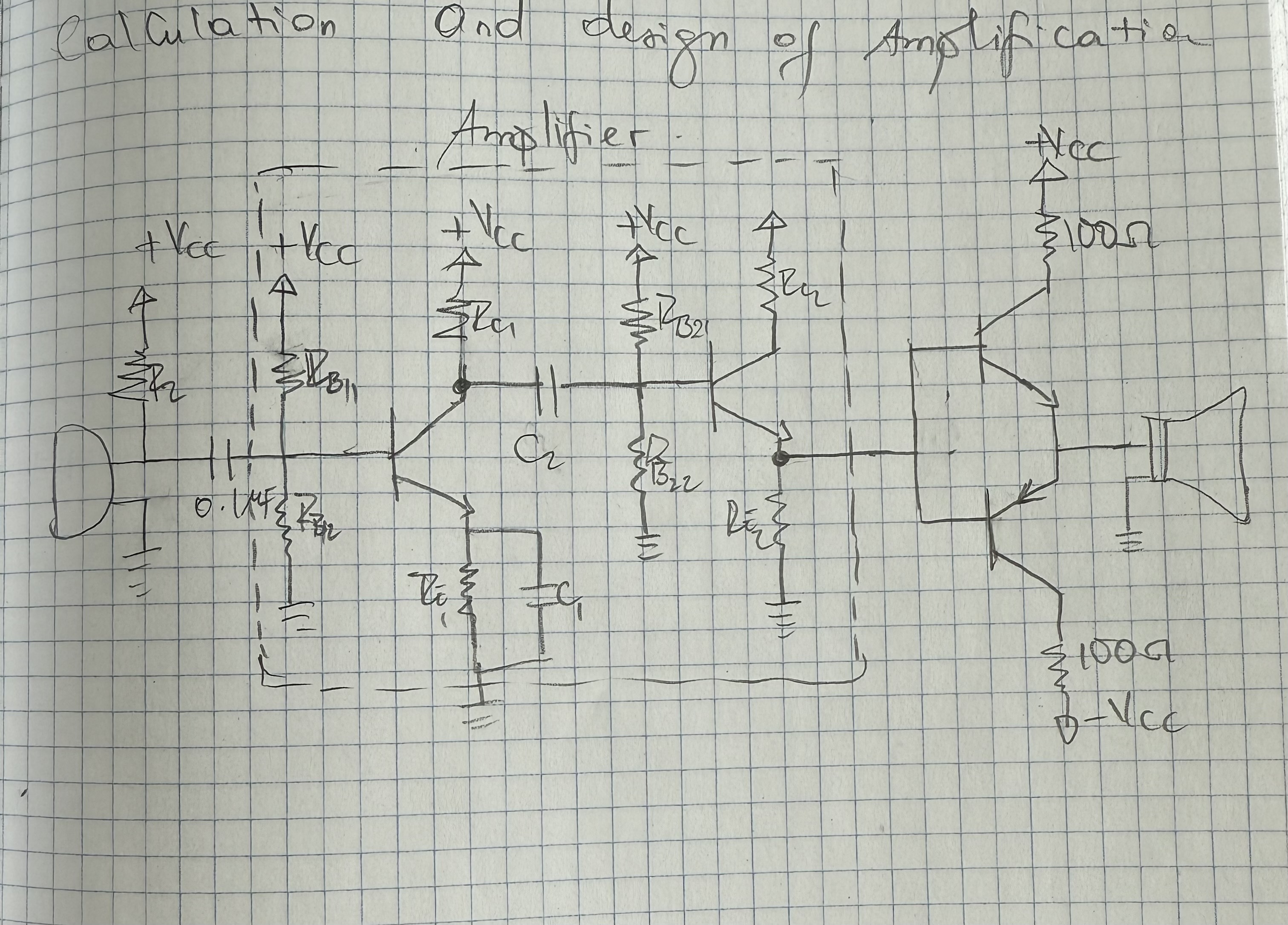 how can Amplifier this 2 transistor to give me