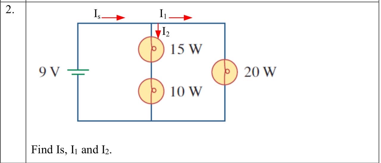Find I s , I 1 and I 2 .