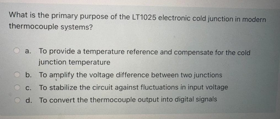 What is the primary purpose of the LT 1 0 2 5