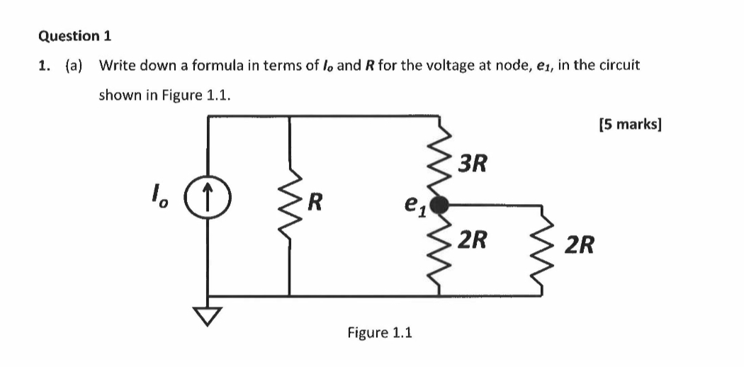 Question 1 1 . ( a ) Write down a formula in