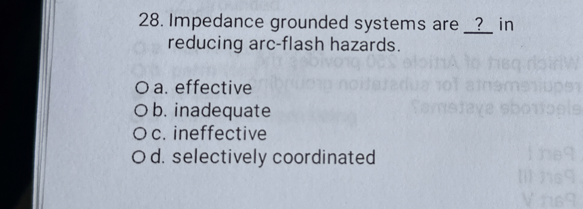 Impedance grounded systems are q , in reducing