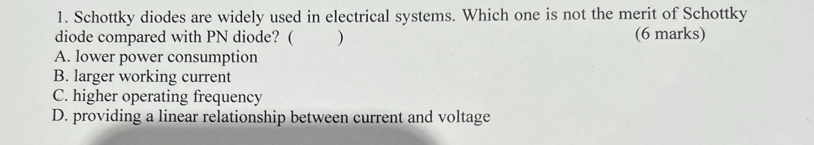 Schottky diodes are widely used in electrical