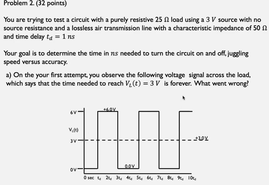 Problem 2 . ( 3 2 points ) You are trying to test