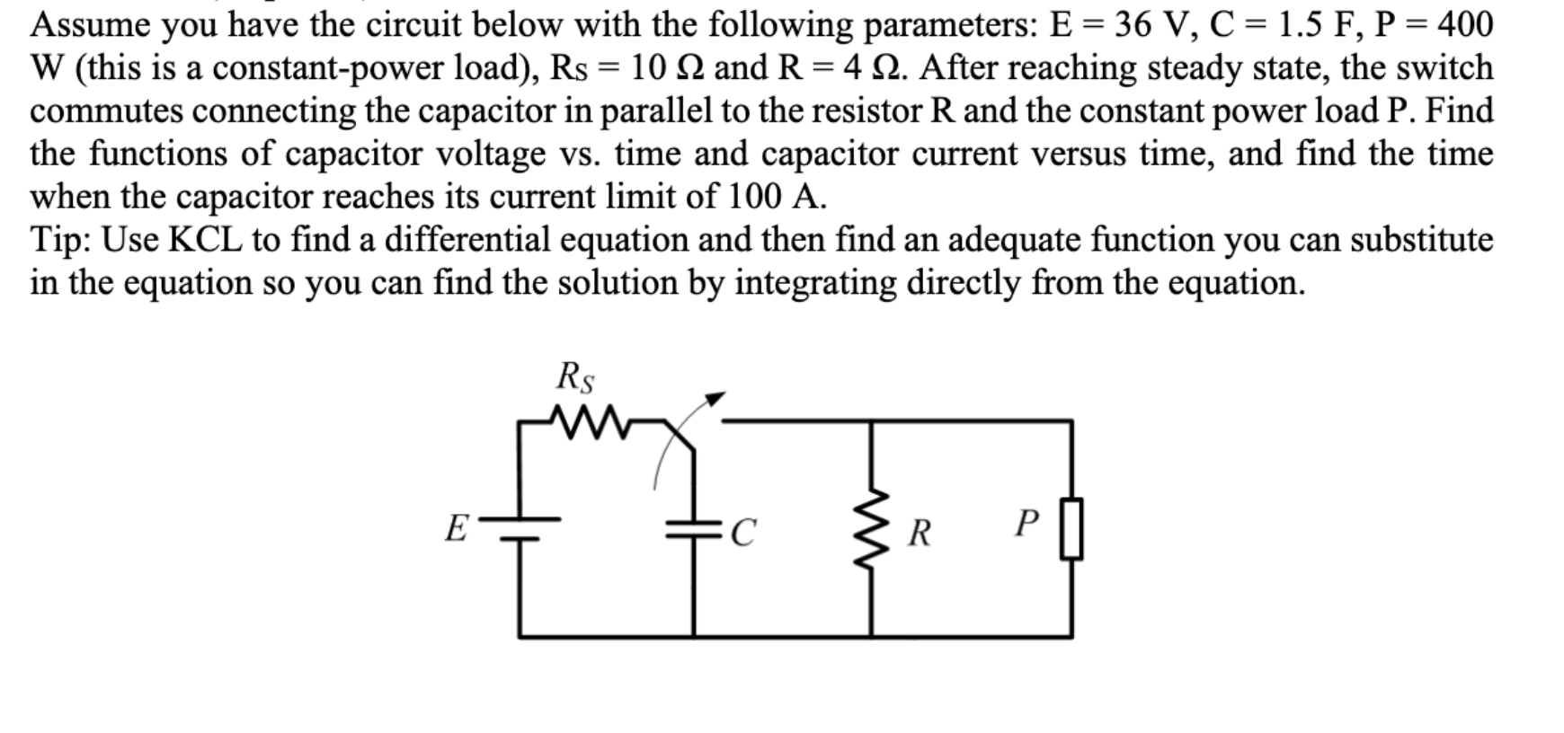 Please answer this problem on Paper without using