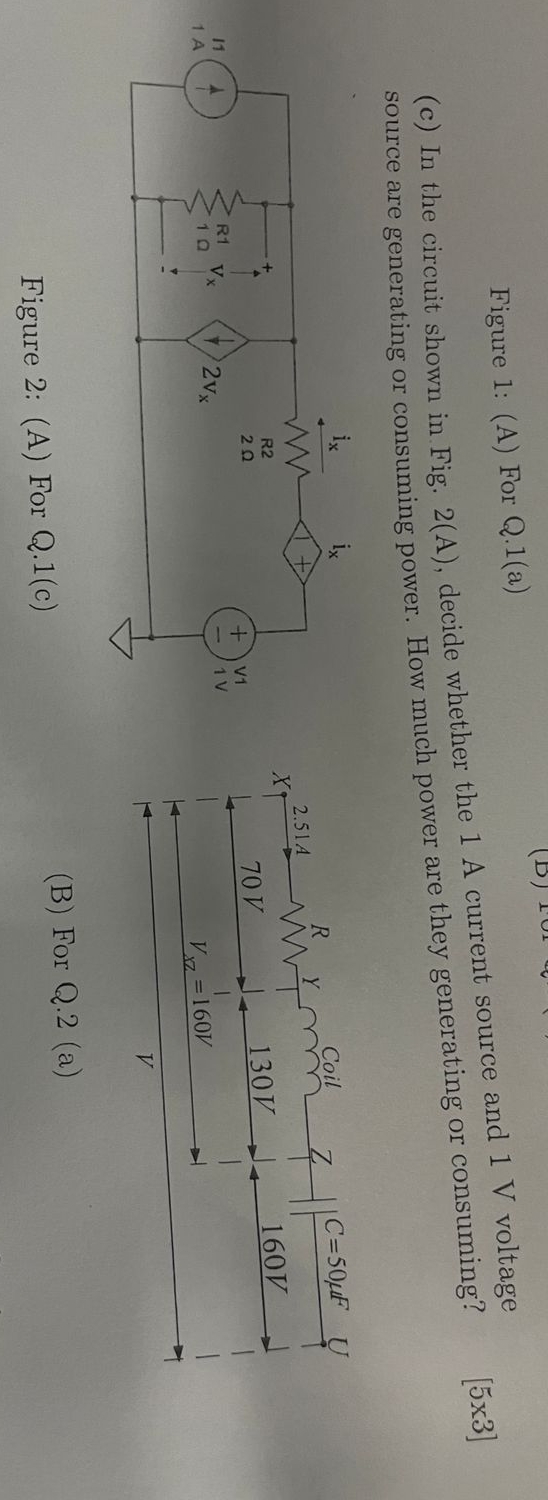 2 ( c ) In the circuit shown in Fig. 2 ( A ) ,