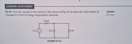 LEARNINB ASSESSMENT E 3 . 4 3 Find the change in