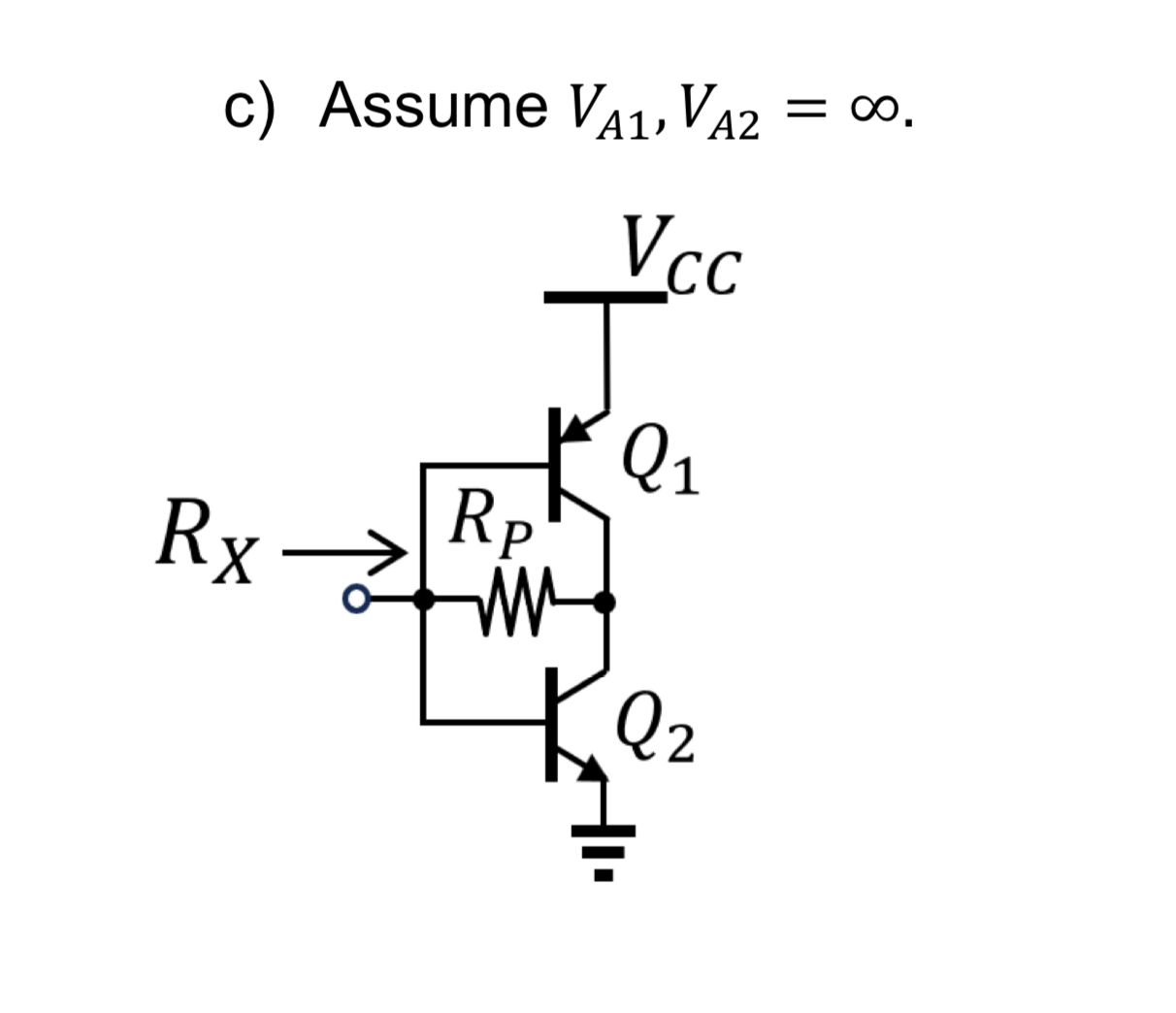c ) Assume V A 1 , V A 2 = . whats the small