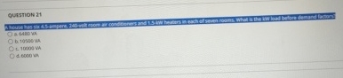 QUESTION 2 1 a . G 4 0 kin b . 1 9 5 0 0 Ws L . 1