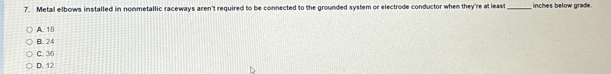 Metal elbows installed in nonmetallic raceways