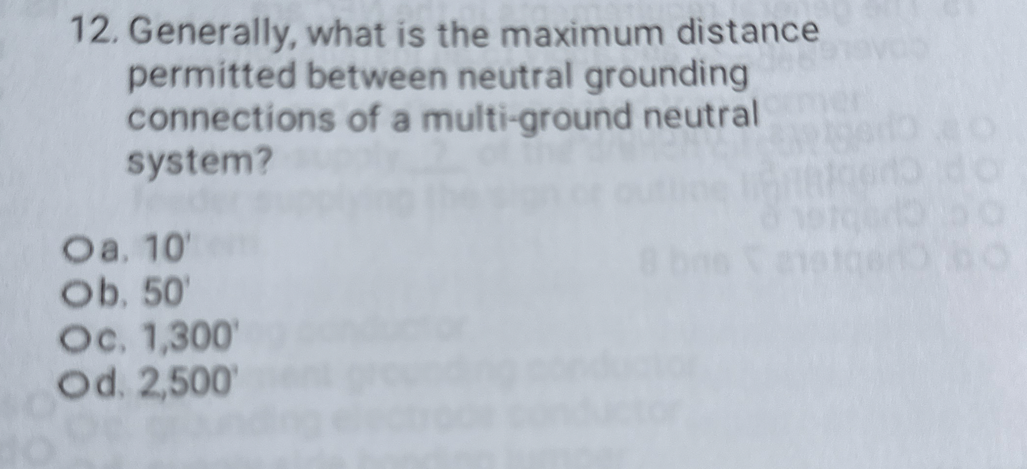 Generally, what is the maximum distance permitted