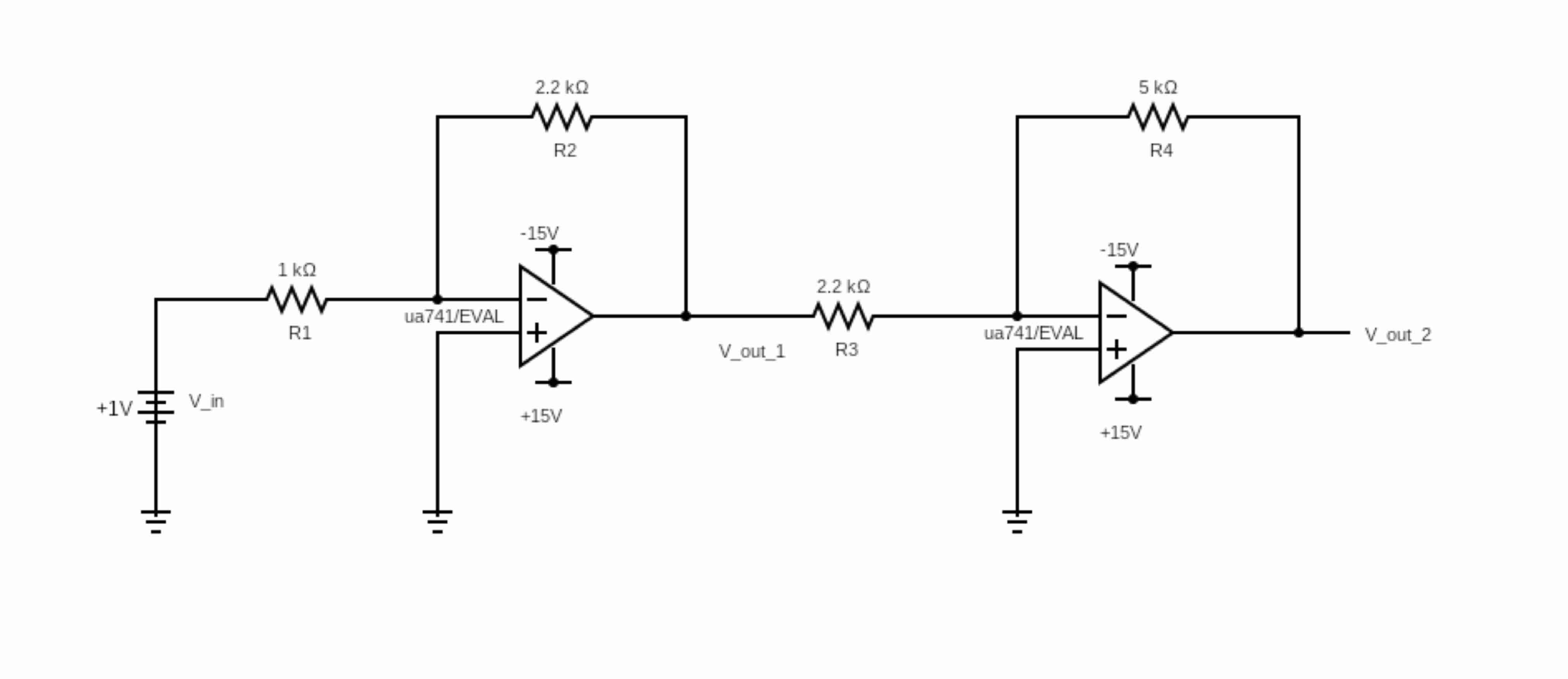 1 - calculate the gain for first VDVS ( Vout 1 ,
