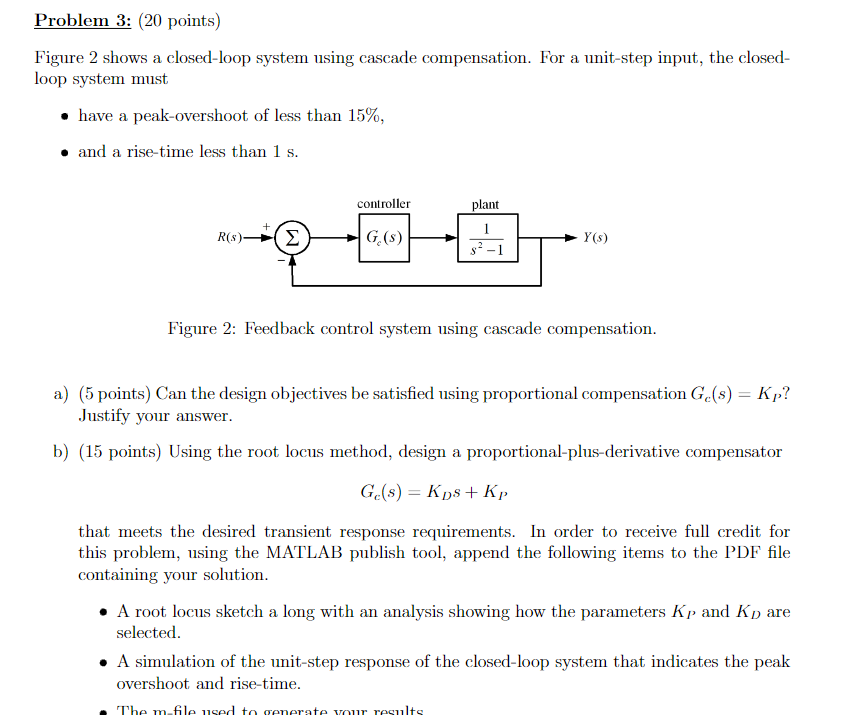 Problem 3 : ( 2 0 points ) Figure 2 shows a