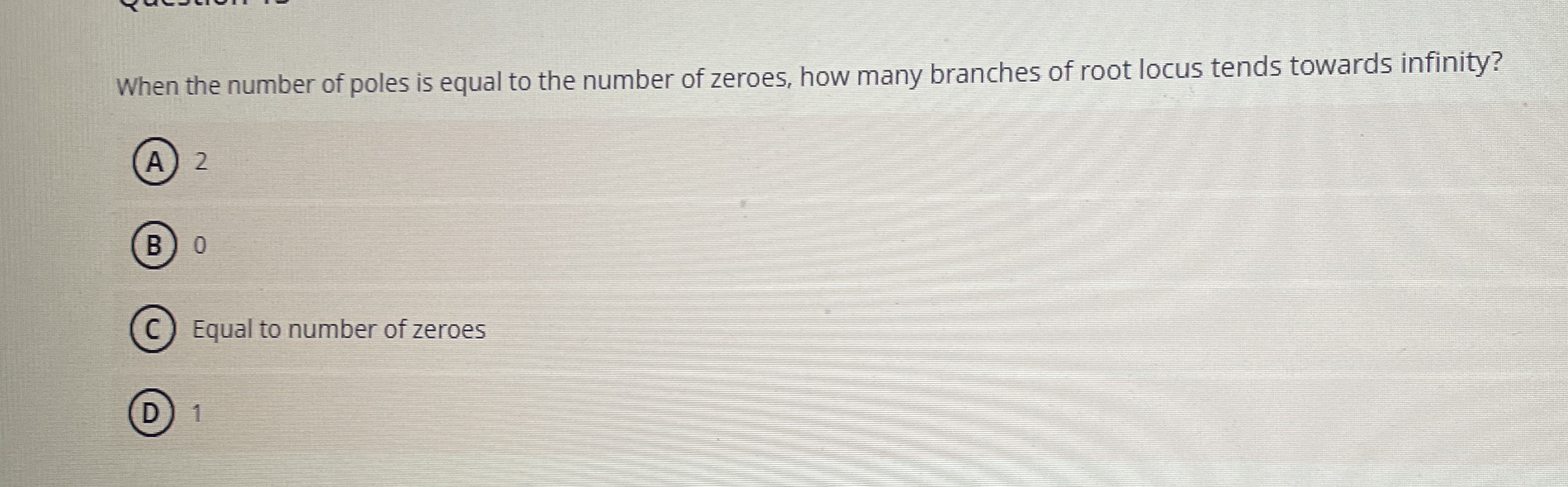 When the number of poles is equal to the number