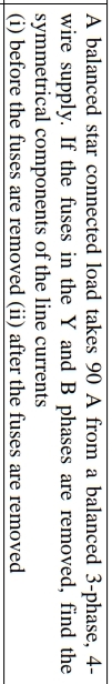 A balanced star connected load takes 9 0 A from a