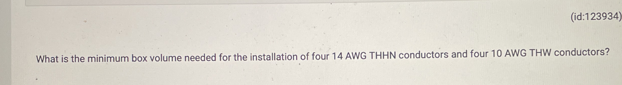 ( id: 1 2 3 9 3 4 ) What is the minimum box