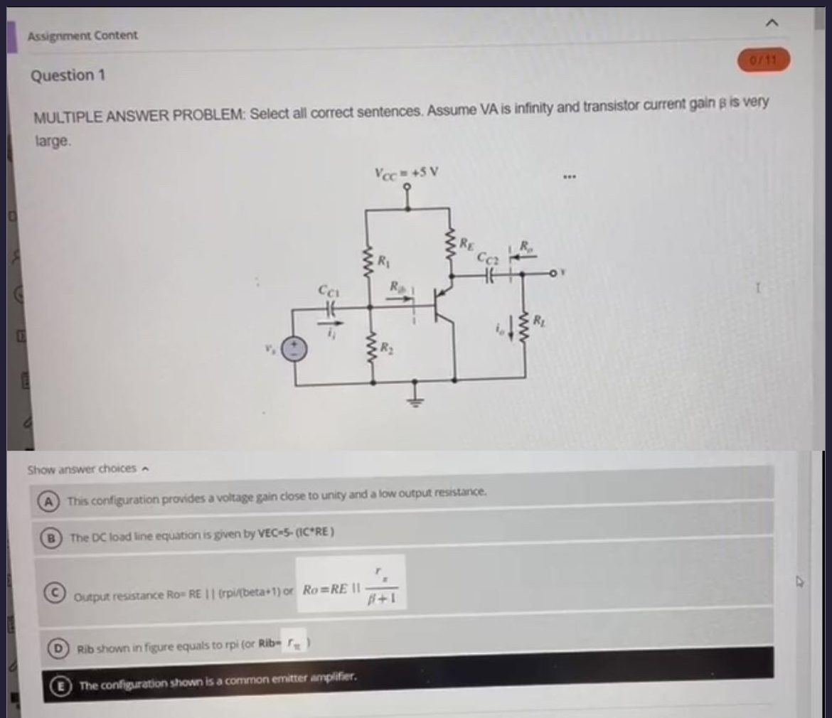 Please select the correct statements and note