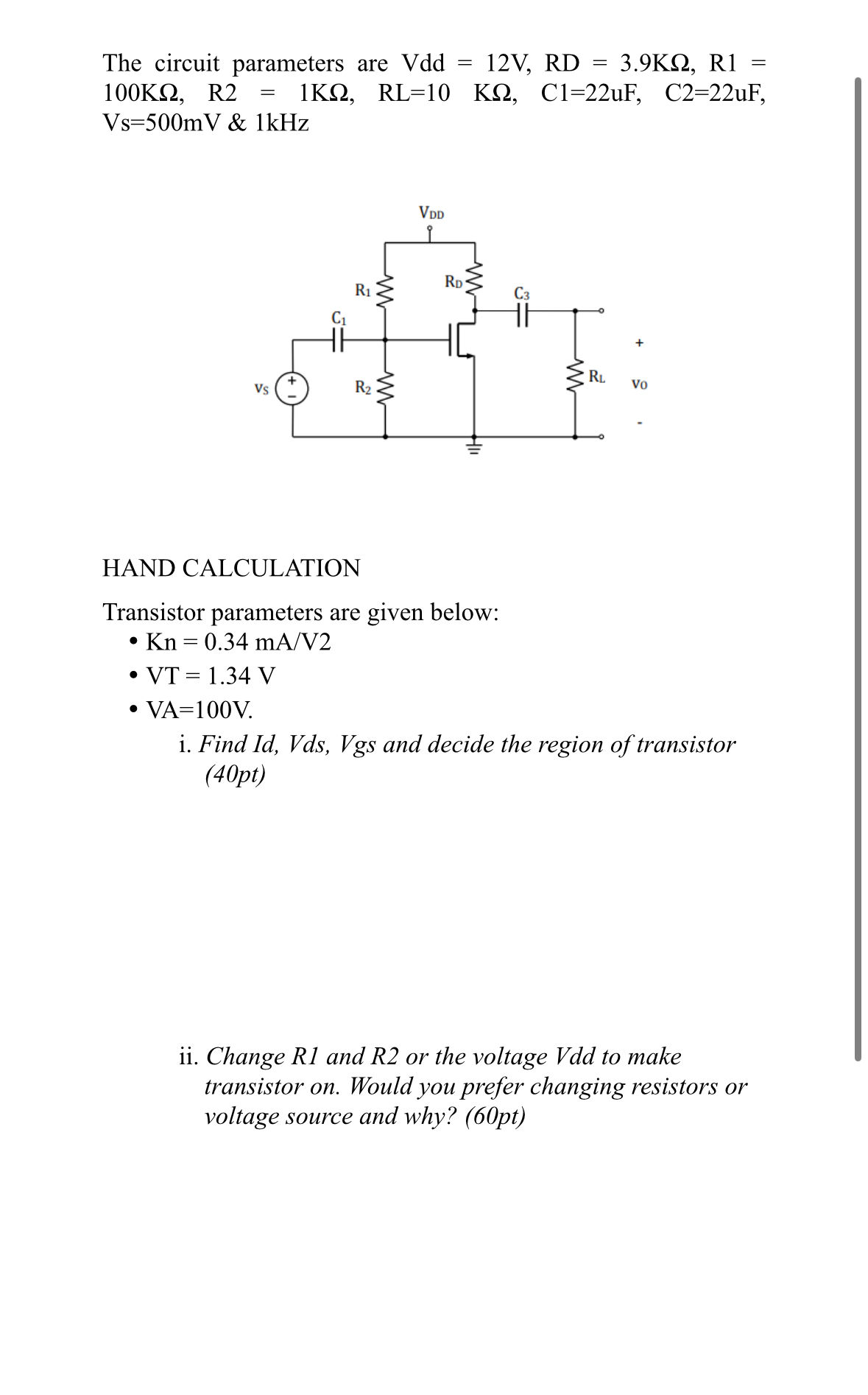 Please do step by step all part