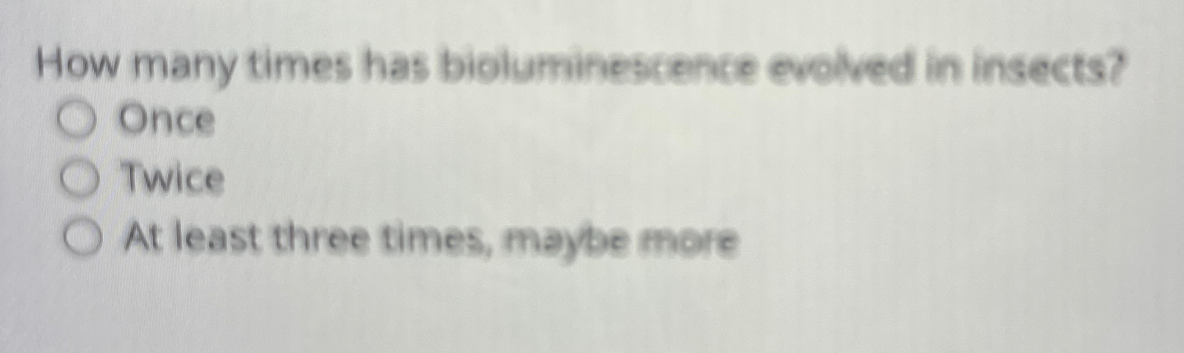 How many times has bioluminescence evolved in