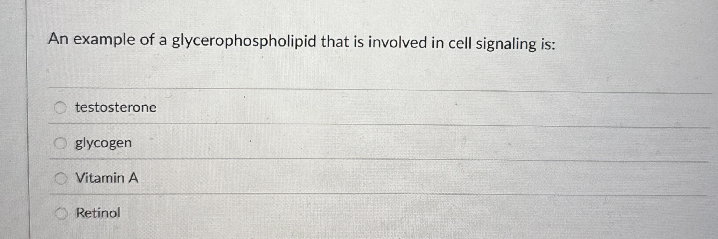An example of a glycerophospholipid that is