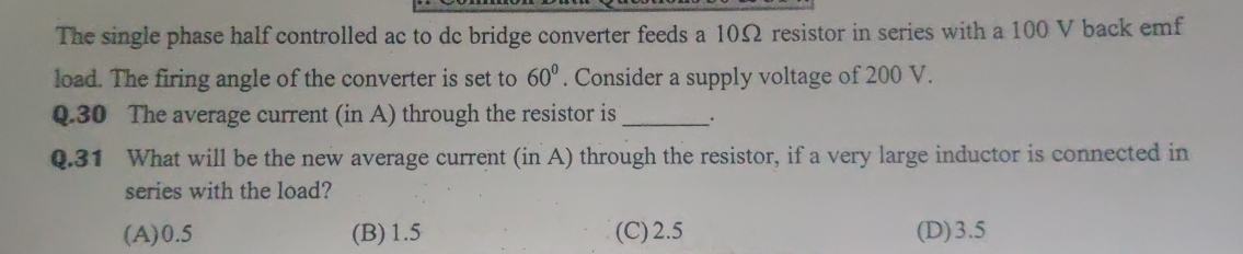 The single phase half controlled ac to dc bridge