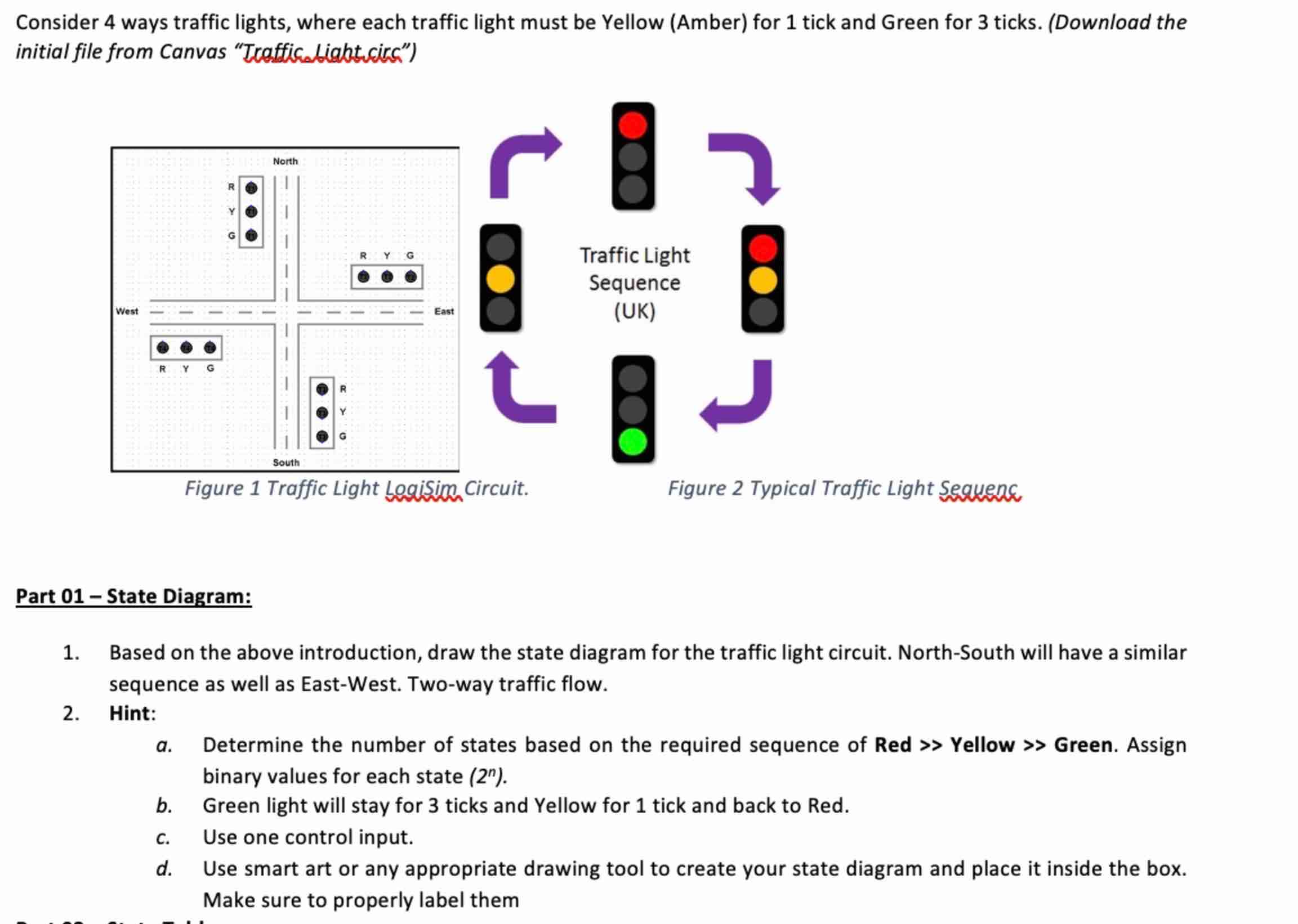 Part 0 1 - State Diagram: 1 . Based on the above